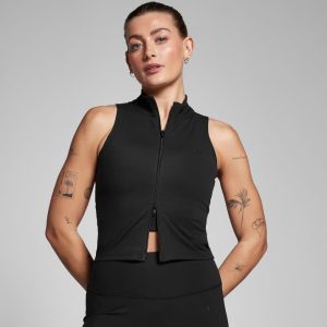 MP Women’s Tempo Zip Vest – Black Myprotein